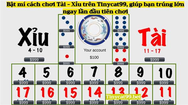 Bật Mí Cách Chơi Tài - Xỉu Trên Tinycat99 Giúp Anh Em Trúng Lớn Ngay Lần Đầu Tiên Chơi