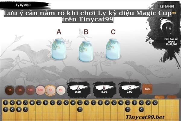 Lưu Ý Cần Nắm Rõ Khi Chơi Game Ly Kỳ Diệu MAGIC CUP Trên Tinycat99