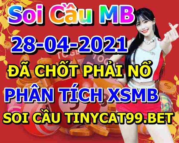 Soi Cầu XSMB 28-04-2021 Dự Đoán XSMB Chốt Số Miền Bắc VIP Thứ 4