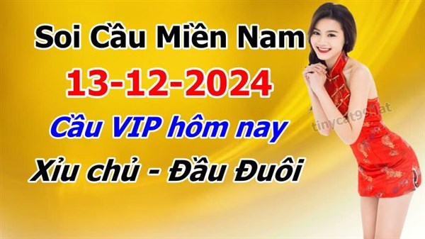 Dự Đoán Miền Nam 13-12-2024 Soi Cầu XSMN Chốt Số Bao Lô Thứ 6