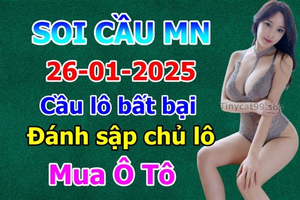 Soi Cầu XSMN 26-01-2025 Dự Đoán MN Chốt Số Miền Nam Chủ Nhật