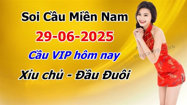 Soi Cầu XSMN 29-06-2025 Dự Đoán MN Chốt Số Miền Nam Chủ Nhật