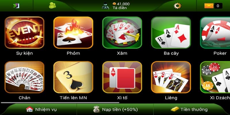 Khám phá những game bài Tinycat99 siêu hot